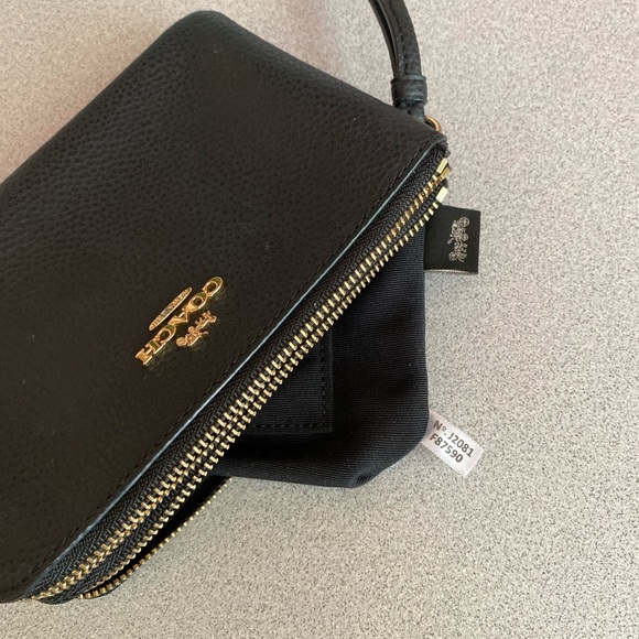 Coach Black Clutch Wristlet